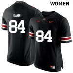 Women's Ohio State Buckeyes #84 Brock Davin Black Nike NCAA College Football Jersey Stock EXT4344JD